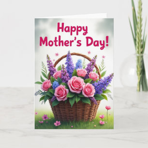 Sweet Fuchsia Script Card