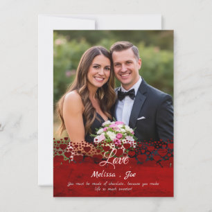 Sweet & Fun Personalized Photo Valentines Day Card
