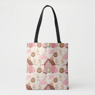 Sweet garden pattern design tote bag