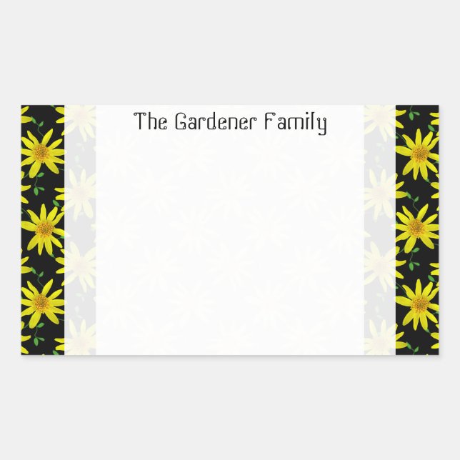 Sweet Garden Yellow Arnica Wildflower on any Colou Sticker (Front)