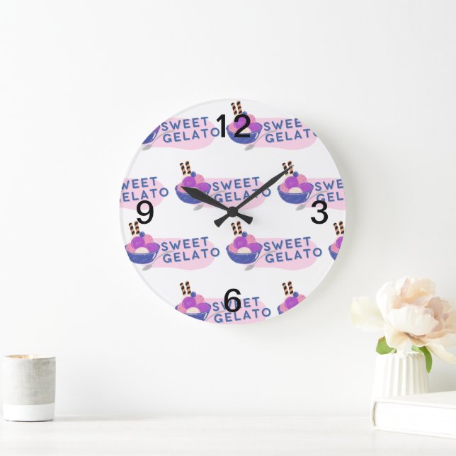 sweet gelato large clock (Home)