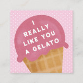 Sweet Gelato Pink Classroom Valentine's Day Card (Front)