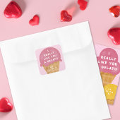 Sweet Gelato Pink Classroom Valentine's Day Card