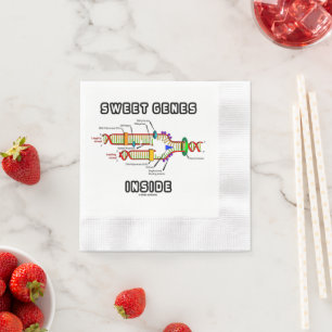 Sweet Genes Inside DNA Replication Humour Napkin