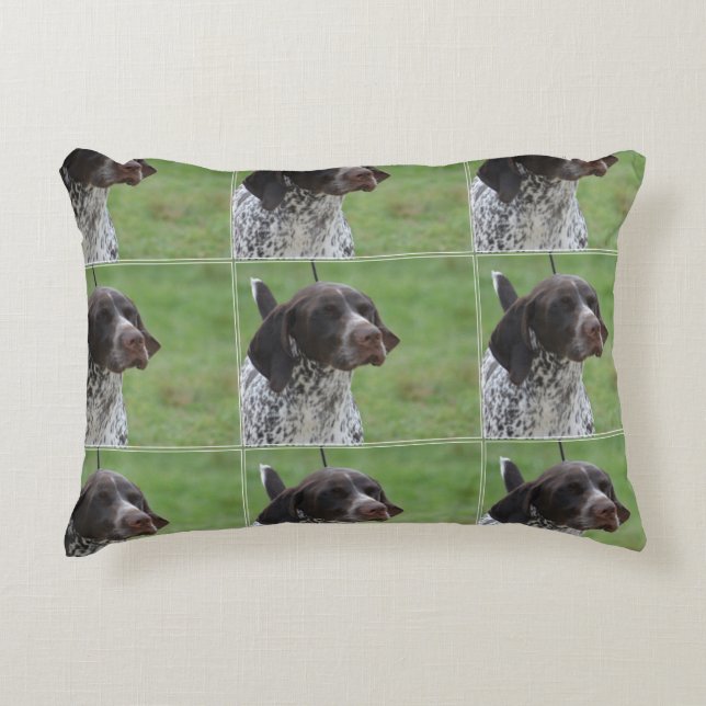 Sweet German Shorthaired Pointer Decorative Pillow (Front)