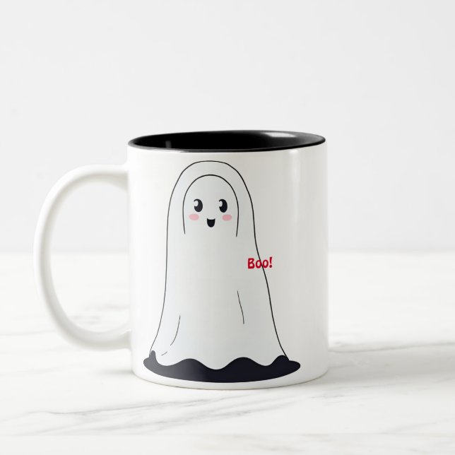 Sweet Ghost Two-Tone Coffee Mug (Left)