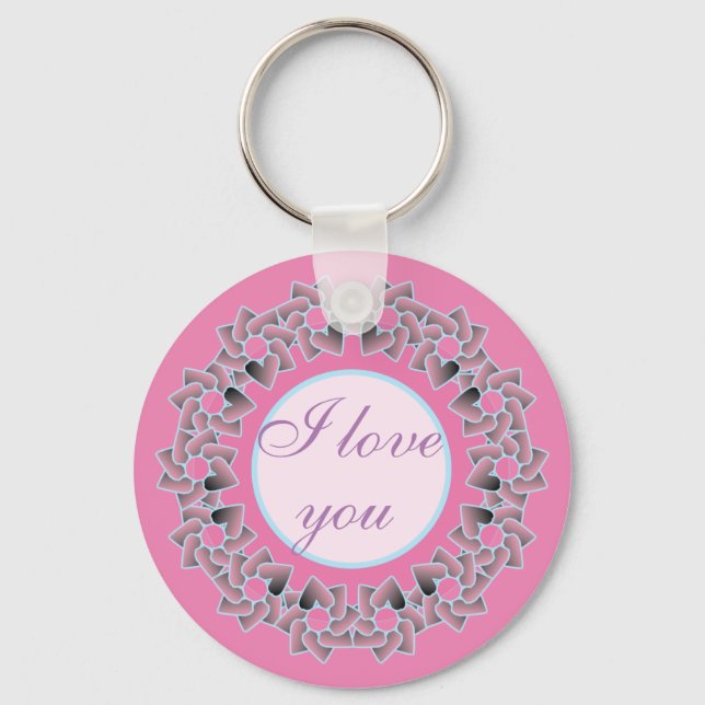 Sweet Gifts and Favours Floral Design. Keychain (Front)