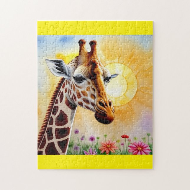 Sweet Giraffe  Jigsaw Puzzle (Vertical)