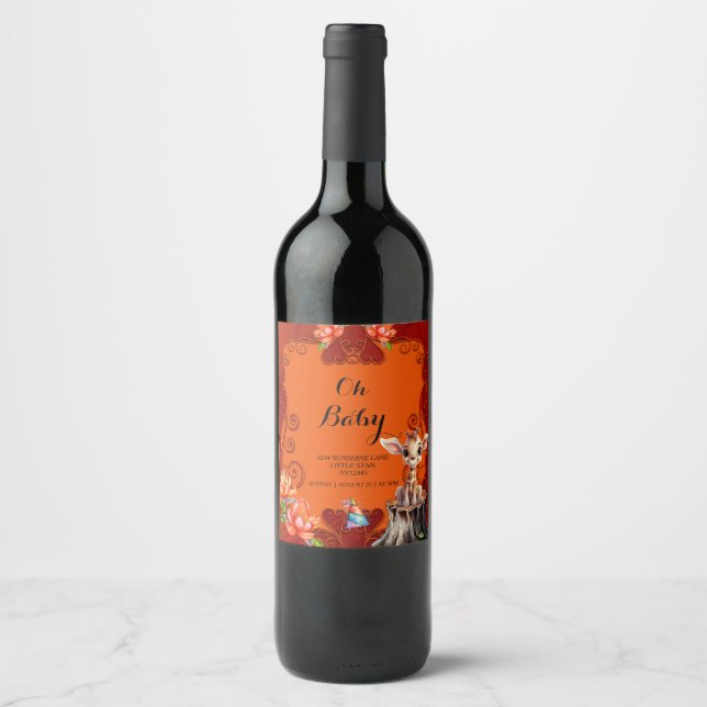 Sweet giraffe  wine label (Front)