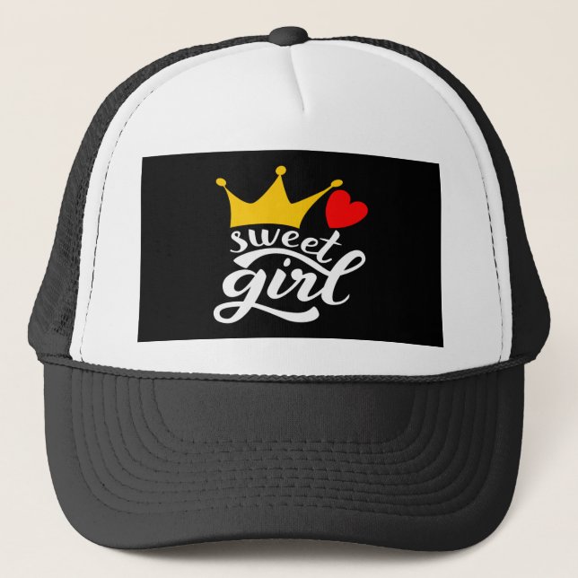 sweet girl trucker hat (Front)