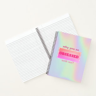 Sweet Girly Holographic Notebook