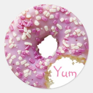 SWEET Glazed Doughnut Classic Round Sticker