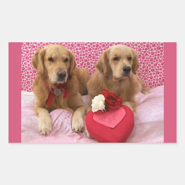 Sweet Golden Valentines Sticker (Front)