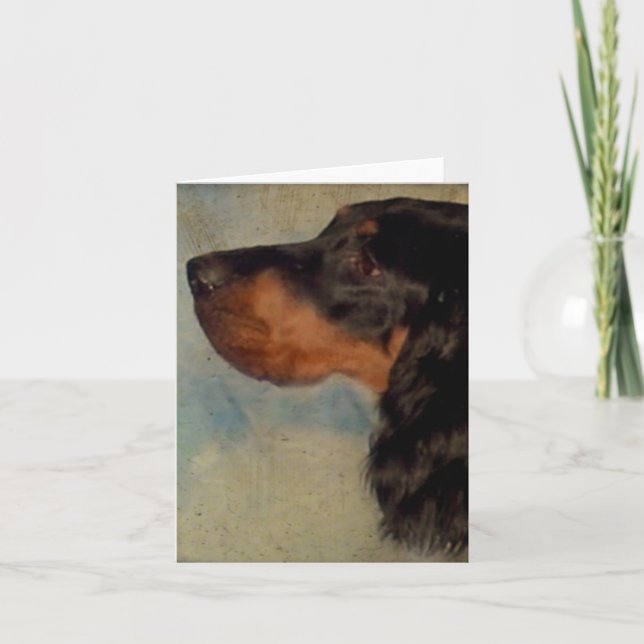 Sweet Gordon Setter Note Cards (Front)