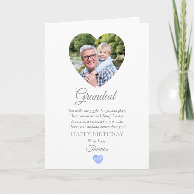 Sweet Grandad Birthday Card from Toddler (Front)