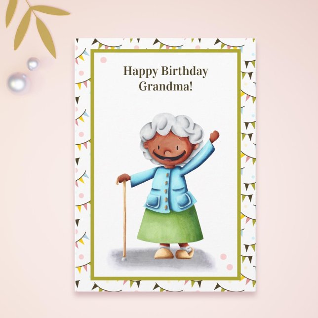 Sweet Grandmother Personalized Birthday Card (Creator Uploaded)