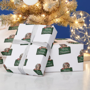 Sweet Grandparent Holding Wrapping Paper