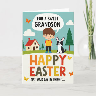 Sweet Grandson Easter Card