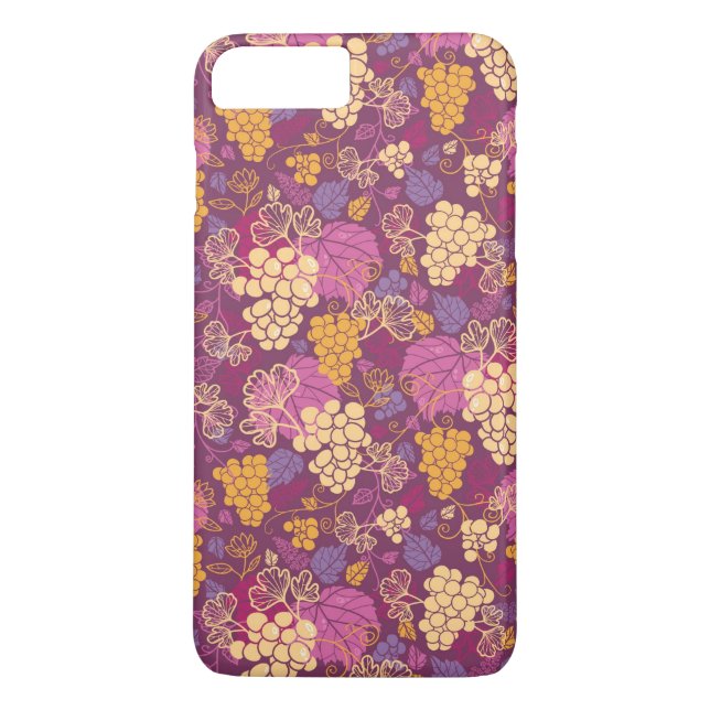 Sweet grape vines pattern background Case-Mate iPhone case (Back)