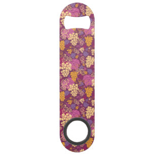 Sweet grape vines pattern background speed bottle opener