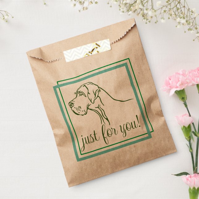 Sweet Great Dane heart Favour Bag (Sealed)