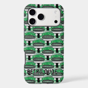 Sweet Green Retro Classic Car Motif