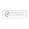 Sweet Greenery Monogram Return Address Labels