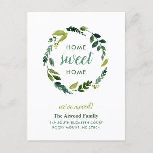 Sweet Greenery Nouvelle adresse Moving Faire-part