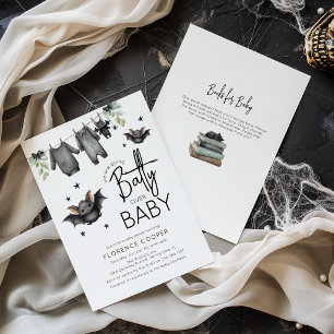 Sweet Halloween Batty Over Baby Baby Shower Invitation