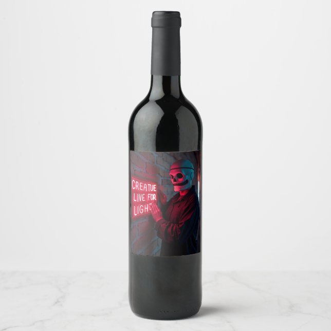 Sweet Halloween with You Wine Label (Front)