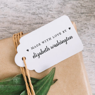 Sweet Handwritten Made With Love By Custom Name Self-inking Stamp