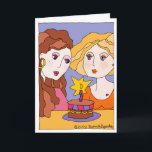 Sweet Happy Birthday Special Girlfriend Old Friend Card<br><div class="desc">This lovely birthday card, featuring an illustration by Susan M. Epperly, is appropriate to give to your dear female friend, best friend, sister, lesbian partner, or other special birthday girl in your life! Be sure to check out Tiger Lily Studios' complete line, including a collection of great gear and other...</div>