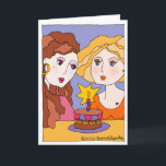 Sweet Happy Birthday Special Girlfriend Old Friend Card<br><div class="desc">This lovely birthday card, featuring an illustration by Susan M. Epperly, is appropriate to give to your dear female friend, best friend, sister, lesbian partner, or other special birthday girl in your life! Be sure to check out Tiger Lily Studios' complete line, including a collection of great gear and other...</div>