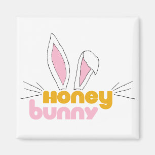 Sweet Happy Hunny Bunny Honey Rabbit Art Magnet