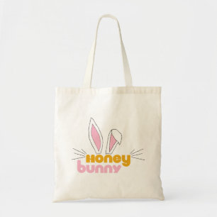 Sweet Happy Hunny Bunny Honey Rabbit Art Tote Bag