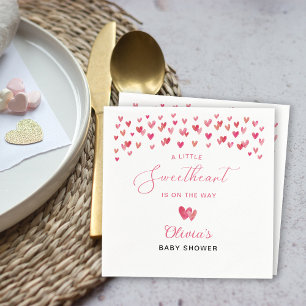 Sweet Heart Baby Shower Napkin