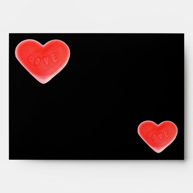 Sweet Heart Black envelope (Front)