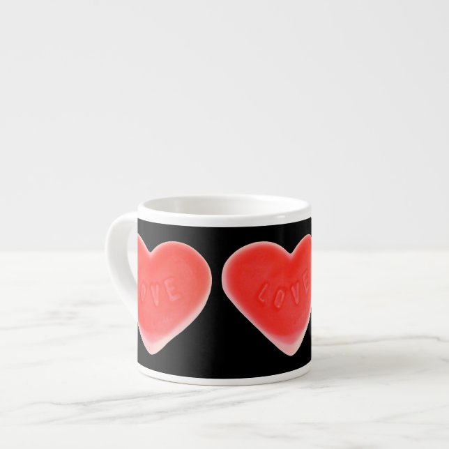 Sweet Heart Black espresso mug (Front Left)