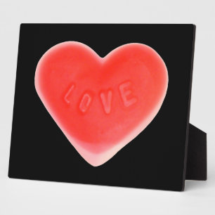 Sweet Heart Black photo plaque