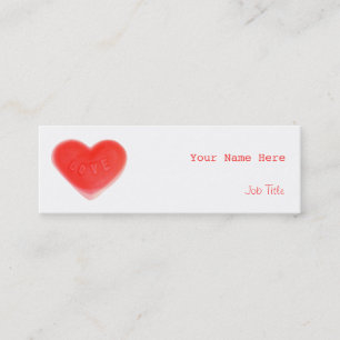 Sweet Heart carte de visite maigre