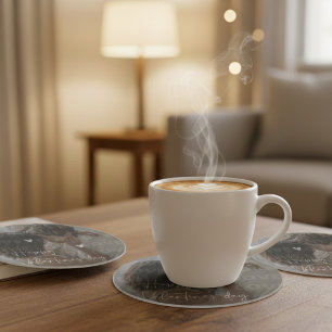 Sweet Heart Happy Valentine Day Romantic Couple Coaster