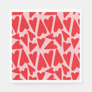 Sweet heart pattern napkins