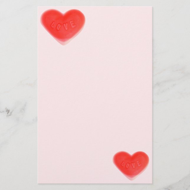 Sweet Heart Pink stationery (Front)