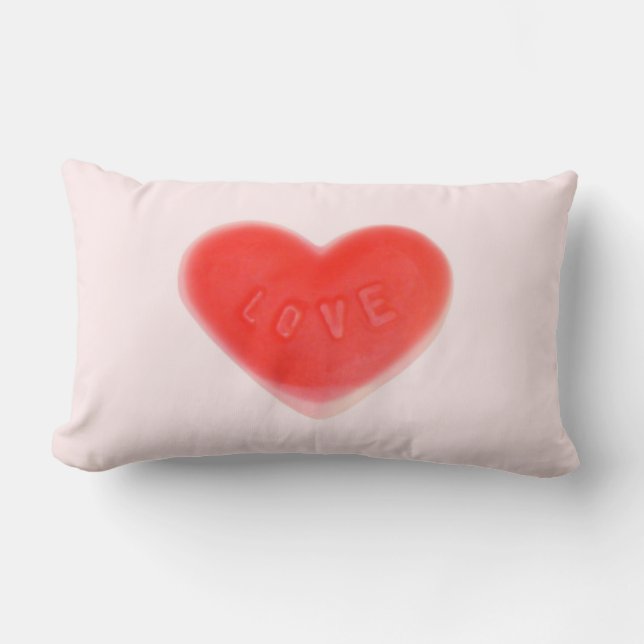 Sweet Heart Pink throw pillow (Front)