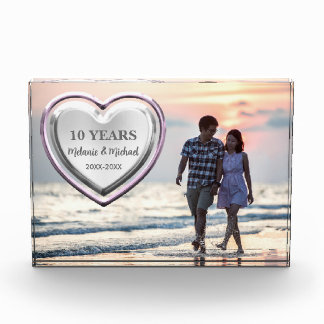 Sweet Heart Single Photo 10th or Any Anniversary Block