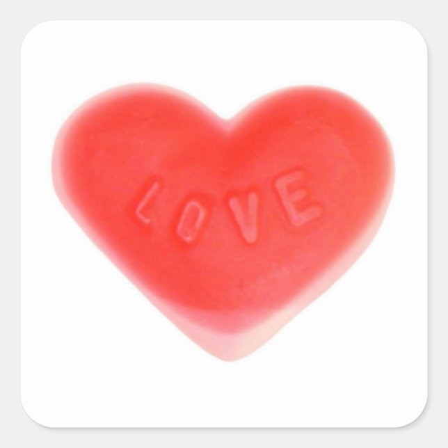 Sweet Heart sticker square (Front)
