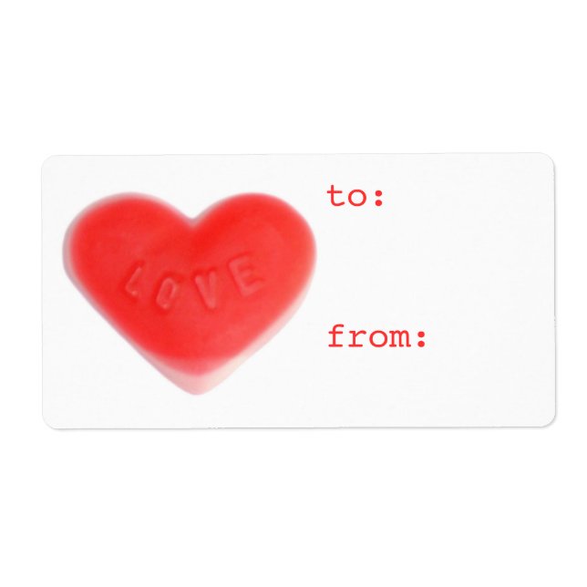 Sweet Heart 'to...étiquette de l'étiquette-cadeau  (Devant)