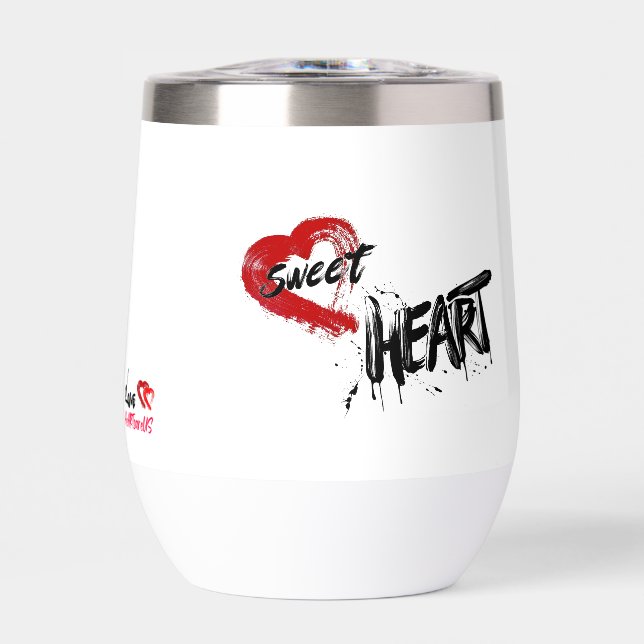 Sweet Heart Wine Tumbler (Front)