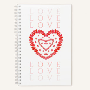 SWEET HEARTS 5.5"X8.5" Spiral Notebook