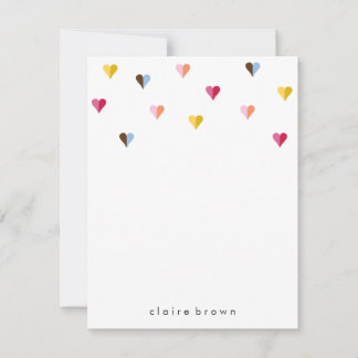 Sweet Hearts A2 Stationery - Multi Colour Card